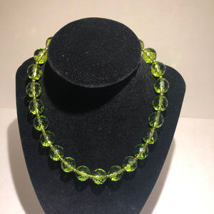Fun lime green statement necklace!